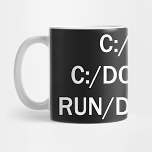 C/DOS/RUN Mug